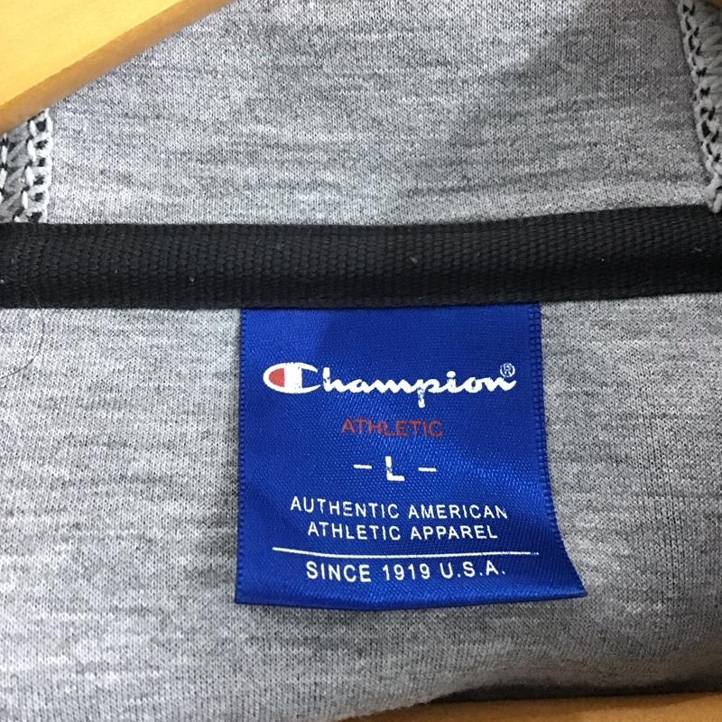 チャンピオン Champion パーカー 長袖 c3-ls102 ジップパーカーアクションスタイルフルジップパーカー L 無地 黒 / ブラック /  メンズ USED 古着 中古 10141981