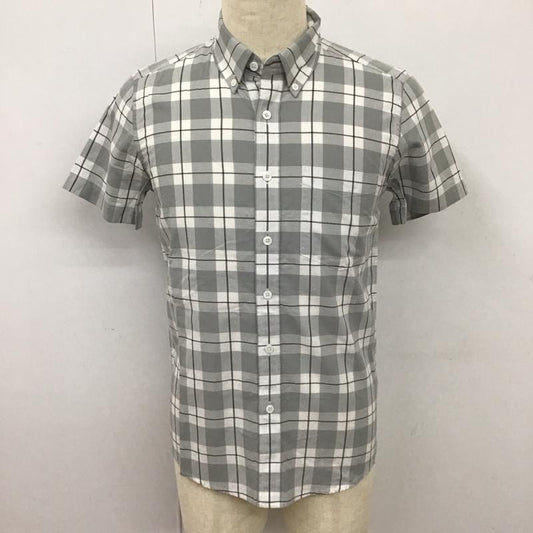 サタデーズサーフニューヨークシティー SATURDAYS SURF NYC シャツ、ブラウス 半袖 ボタンダウン 胸ポケット XS チェック 白 / ホワイト / X 灰 / グレー / X 黒 / ブラック /  メンズ USED 古着 中古 10113086