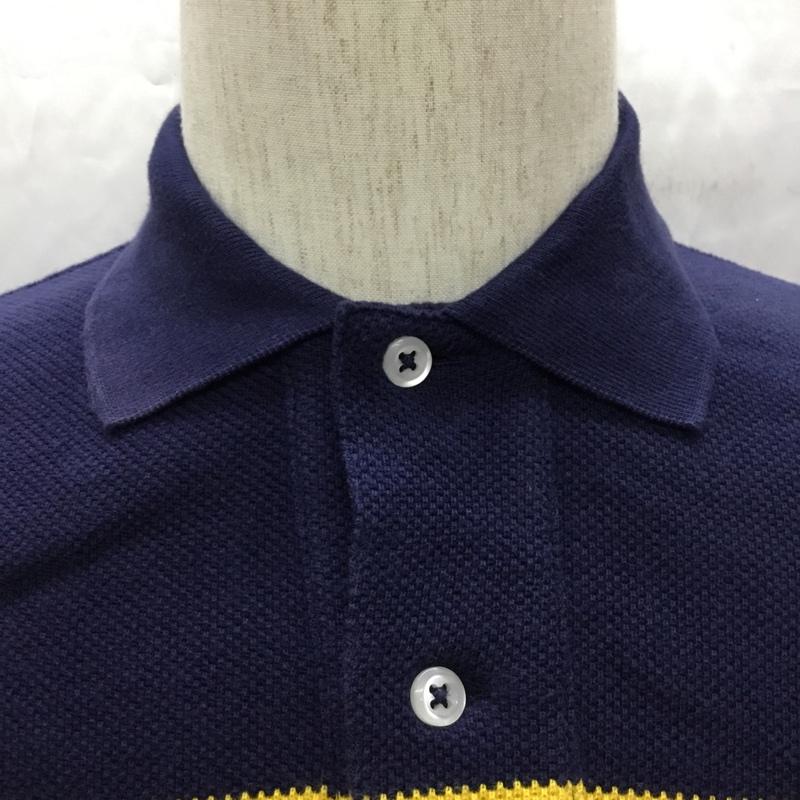 ポロバイラルフローレン Polo by RALPH LAUREN ポロシャツ 半袖 半袖ポロシャツ カラーシャツ 半袖カットソー XS ボーダー柄 赤 / レッド / X 黄 / イエロー / X 紺 / ネイビー /  メンズ USED 古着 中古 10109301