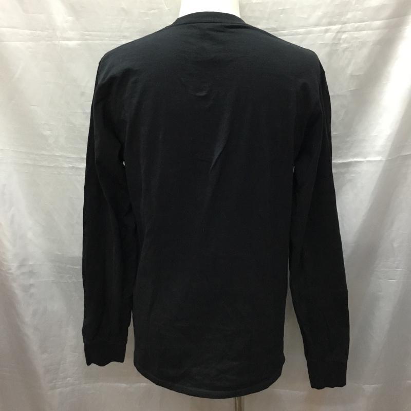 ハフ HUF カットソー 長袖 長袖カットソー プリントTシャツ クルーネックカットソー M ロゴ、文字 黒 / ブラック /  メンズ USED 古着 中古 10120075