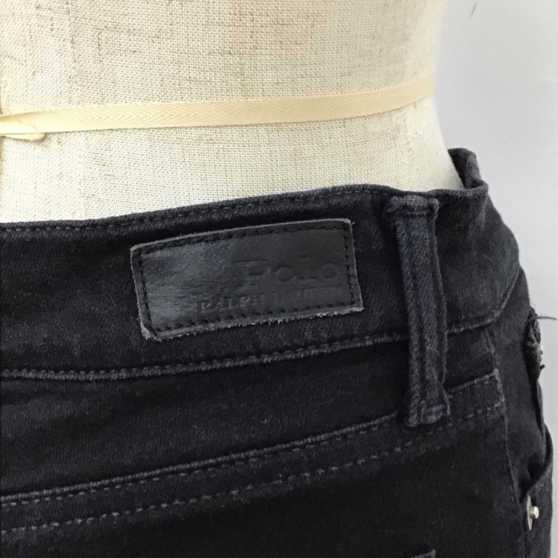ポロラルフローレン POLO RALPH LAUREN パンツ デニム、ジーンズ 211671435002 スキニーパンツ ストレッチ 無地 黒 / ブラック /  レディース USED 古着 中古 10114582