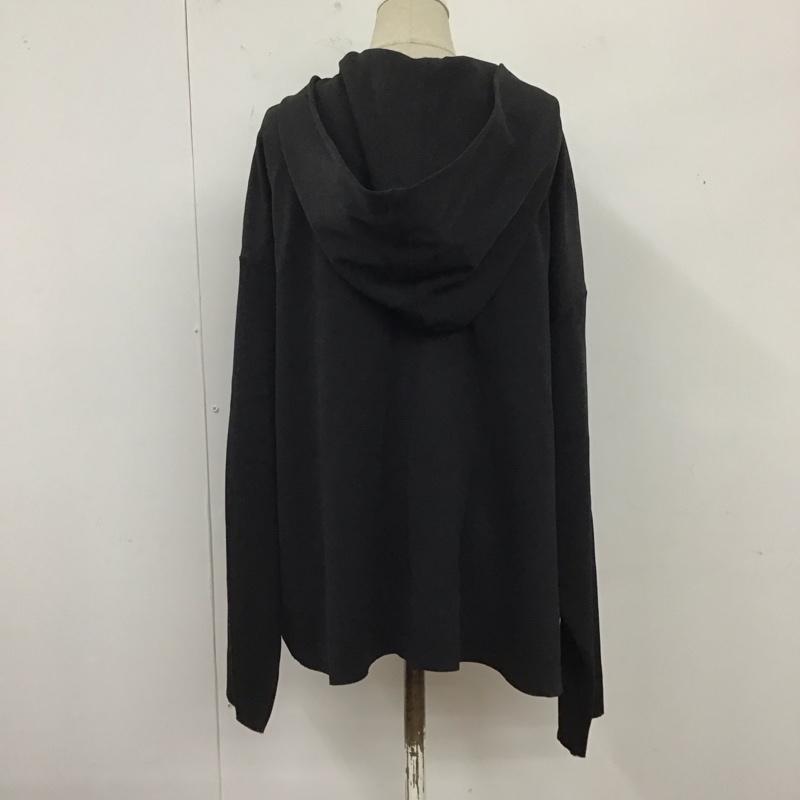 ザラ ZARA パーカー 長袖 長袖パーカー フード付きパーカートレーナー ジップアップパーカー S 無地 黒 / ブラック /  レディース USED 古着 中古 10124136