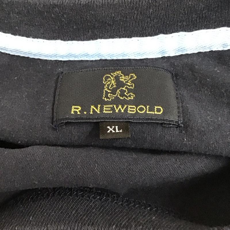 アール・ニューボールド R.NEWBOLD Tシャツ 長袖 RN-DW-37980 ロンT ロゴ プリント XL ワンポイント 紺 / ネイビー /  メンズ USED 古着 中古 10118108