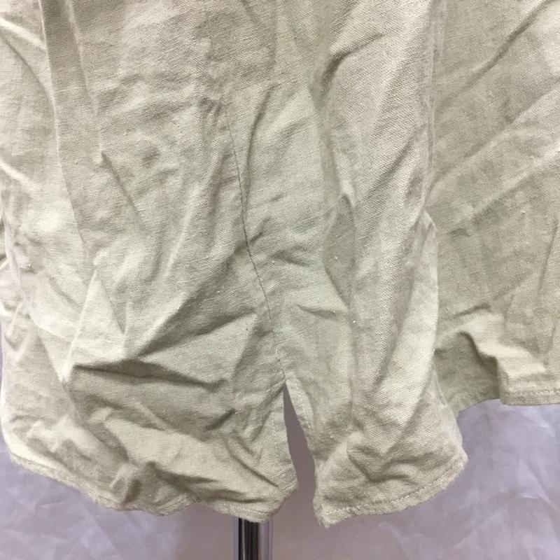古着 USED シャツ、ブラウス 半袖 半袖シャツ カラーシャツ 半袖カットソー 無地シャツ XXL 無地 ベージュ / ベージュ /  メンズ USED 古着 中古 10122925
