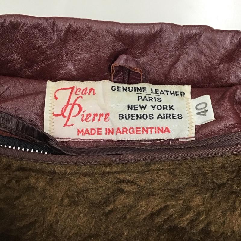 古着 USED ジャケット、上着 ジャケット、ブレザー レザージャケット 70s jeanpierre 古着 ヴィンテージ 40 無地 えんじ / ワインレッド /  メンズ USED 古着 中古 10118418