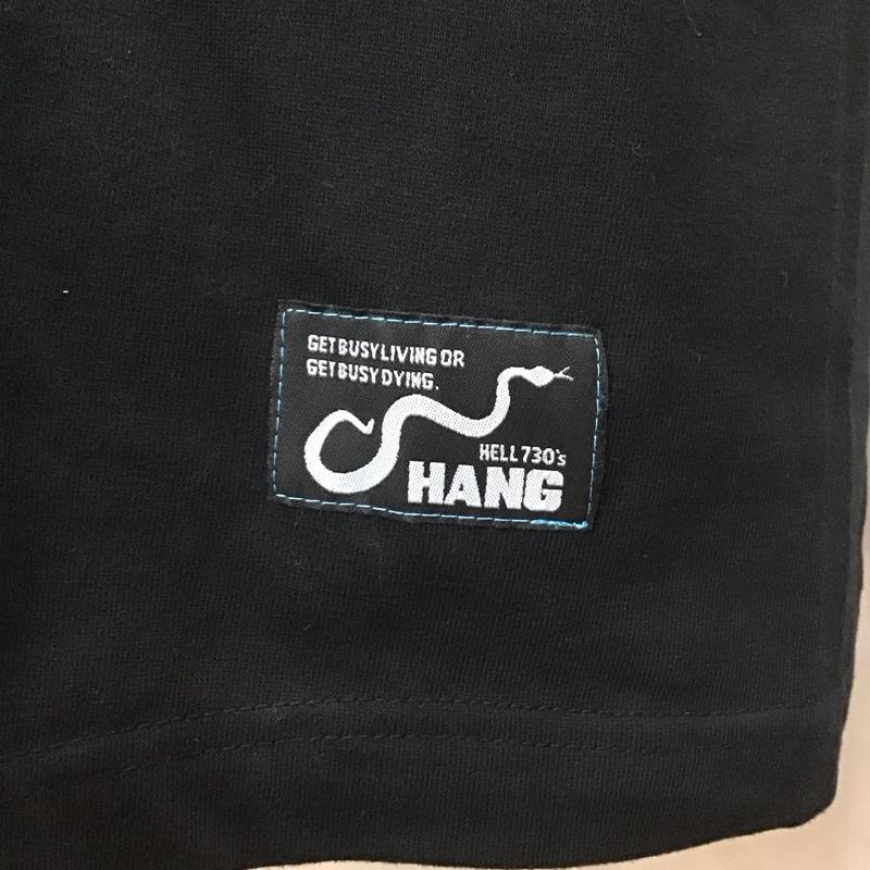 ハング HANG Tシャツ 半袖 プリント 黒 / ブラック /  メンズ USED 古着 中古 10111826