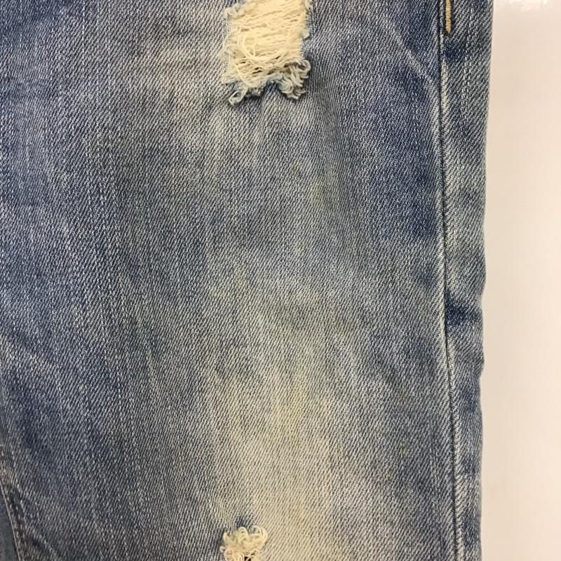 ザラ ZARA パンツ デニム、ジーンズ 4433 004 400 ストレッチ ダメージ加工 青 / ブルー /  レディース USED 古着 中古 10117734