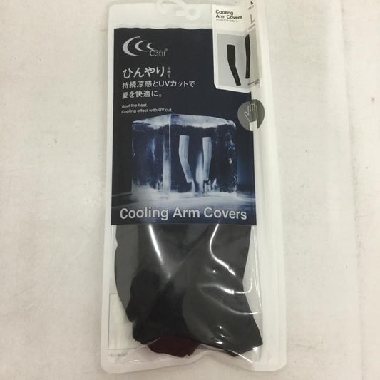 古着 USED ファッション小物 ファッション小物 C3fit 3F09161 クーリングアームカバー 甲無し UVカット ワンポイント 黒 / ブラック /  メンズ USED 古着 中古 10132864