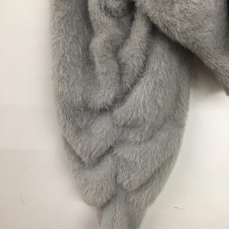 ココ ディール COCO DEAL カーディガン 長袖 72633246 ショートフェザーニットガウン タグ付き 2 無地 灰 / グレー /  レディース USED 古着 中古 10146400