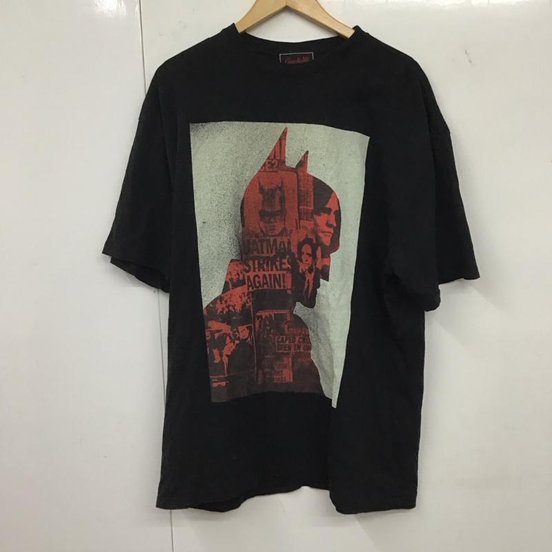 ギャングスタービル GANGSTERVILLE Tシャツ 半袖 半袖カットソー プリントTシャツ クルーネックカットソー batman XXL プリント 黒 / ブラック /  メンズ USED 古着 中古 10134665
