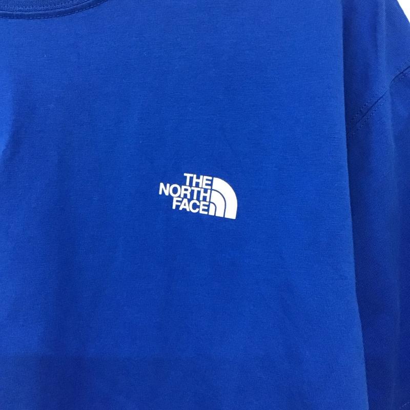 ザノースフェイス THE NORTH FACE Tシャツ 半袖 nt32550 Tシャツ プリントTシャツ L ロゴ、文字 青 / ブルー /  メンズ USED 古着 中古 10146552