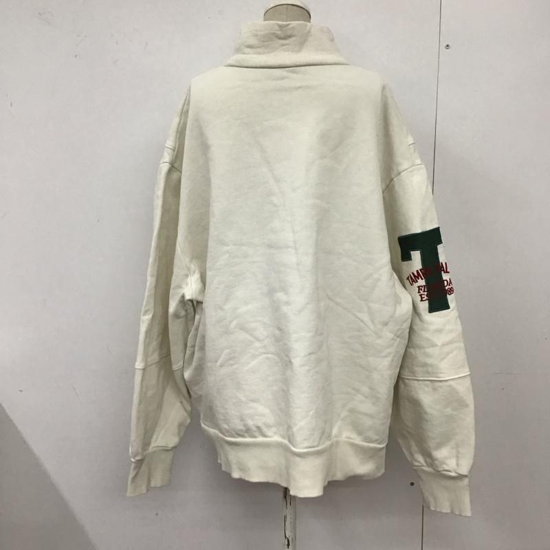 ザラ ZARA トレーナー 長袖 1165/547/710 SUDADERA VARSITY L ロゴ、文字 白 / ホワイト /  レディース USED 古着 中古 10124034