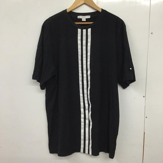 ワイスリー Y-3 Tシャツ 半袖 半袖カットソー プリントTシャツ クルーネックカットソー L ロゴ、文字 黒 / ブラック /  メンズ USED 古着 中古 10137729
