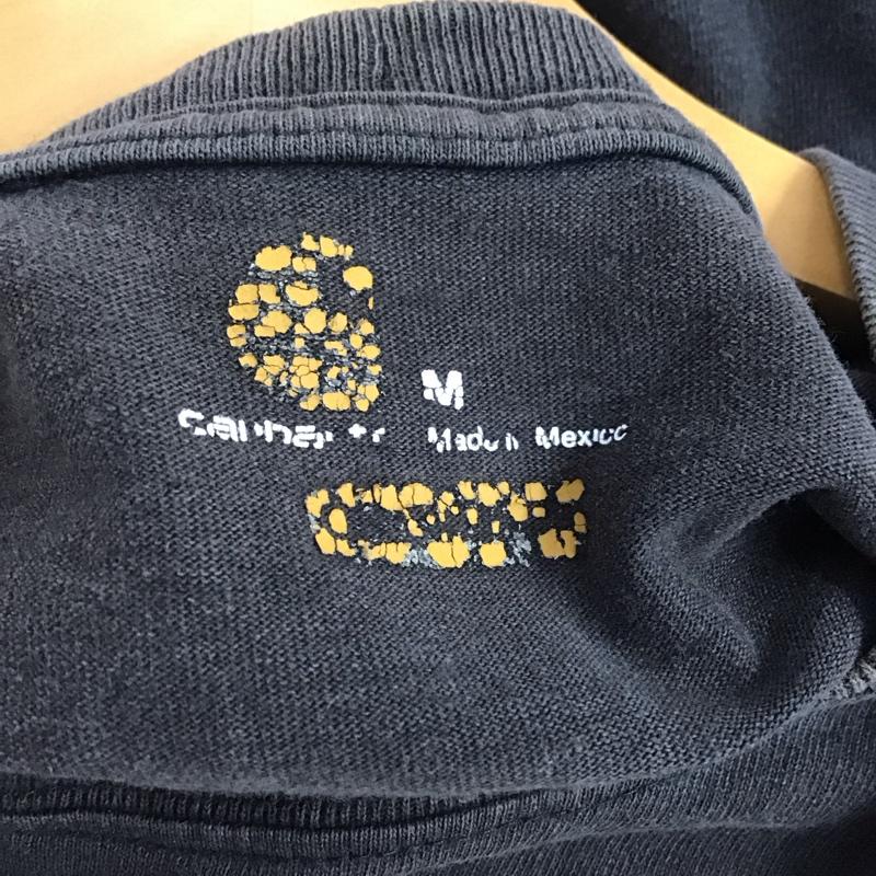 カーハート Carhartt カットソー 長袖 長袖カットソー プリントカットソー クルーネック M ロゴ、文字 ダークグレー / ダークグレー /  メンズ USED 古着 中古 10146180