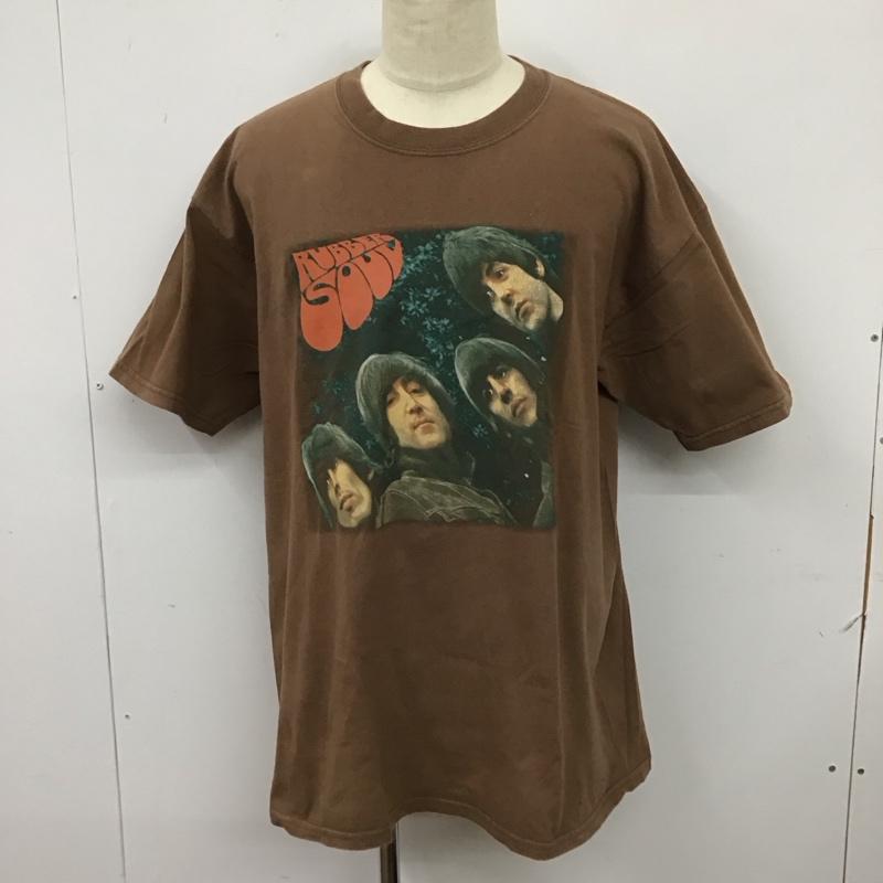 ギルダン GILDAN Tシャツ 半袖 古着 半袖カットソー プリントTシャツ クルーネックカットソー 90s XL プリント 茶 / ブラウン /  メンズ USED 古着 中古 10115947