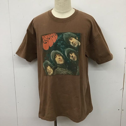 ギルダン GILDAN Tシャツ 半袖 古着 半袖カットソー プリントTシャツ クルーネックカットソー 90s XL プリント 茶 / ブラウン /  メンズ USED 古着 中古 10115947