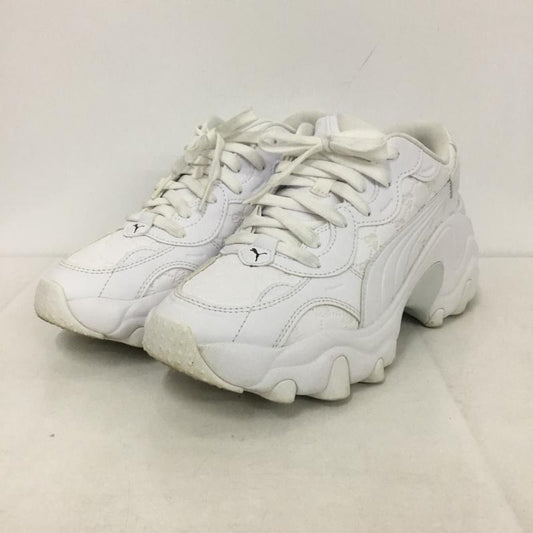 プーマ PUMA スニーカー スニーカー 385335-01 PULSAR WEDGE パルサーウェッジ ATMOS PINK 24cm 箱有 24.0cm ロゴ、文字 白 / ホワイト /  レディース USED 古着 中古 10141542