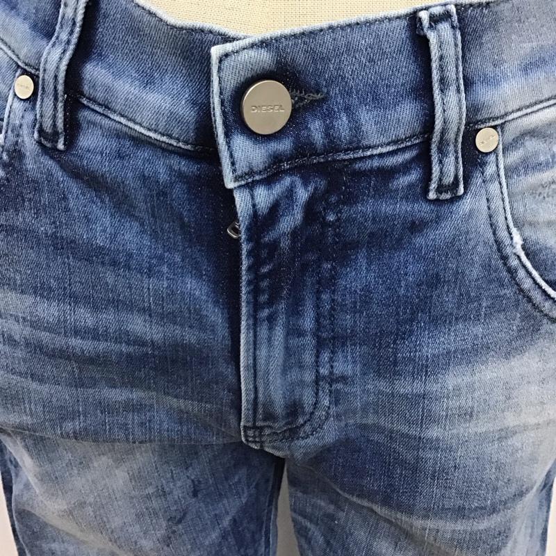 ディーゼル DIESEL パンツ デニム、ジーンズ デニムパンツ スリムパンツ カジュアルパンツ ストレッチパンツ 無地 インディゴ / インディゴ /  レディース USED 古着 中古 10115952