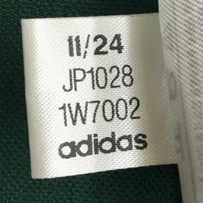アディダス adidas Tシャツ 半袖 JP1028 XL ロゴ、文字 緑 / グリーン /  メンズ USED 古着 中古 10144404