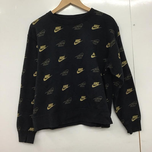 ナイキ NIKE トレーナー 長袖 bv4995-010 XL ロゴ、文字 X プリント 黒 / ブラック /  レディース USED 古着 中古 10146775