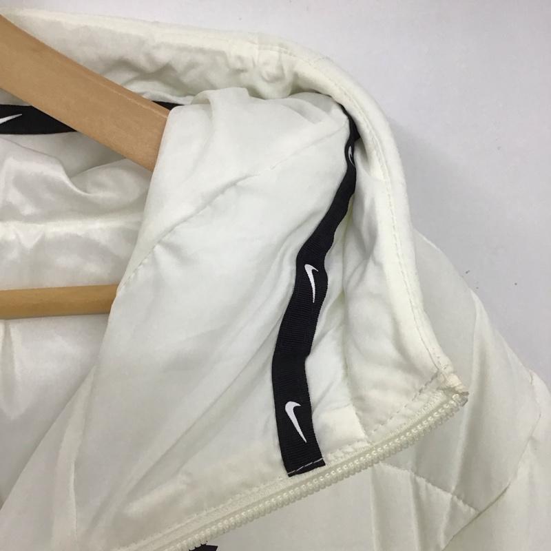 ナイキ NIKE ジャケット、上着 ジャケット、ブレザー cv8671-133 ロングダウンジャケット アウター M ロゴ、文字 白 / ホワイト /  レディース USED 古着 中古 10135251