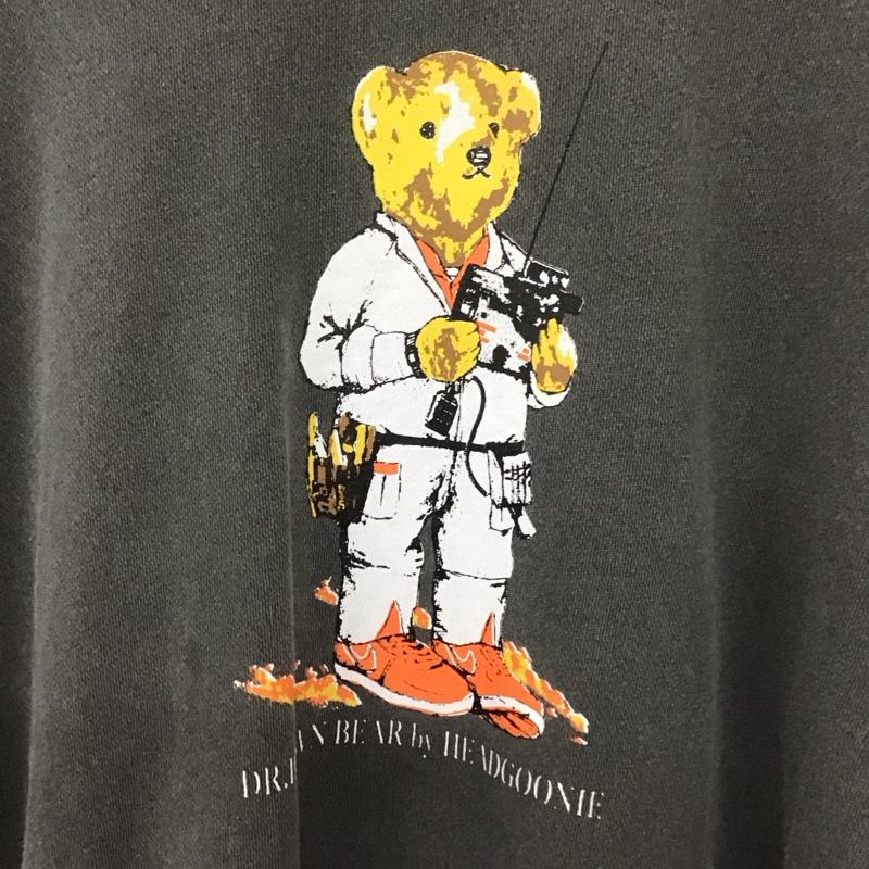 ヘッドグーニー HEADGOONIE トレーナー 長袖 長袖トレーナー スウェット クルーネック プルオーバー XXL プリント 灰 / グレー /  メンズ USED 古着 中古 10129301