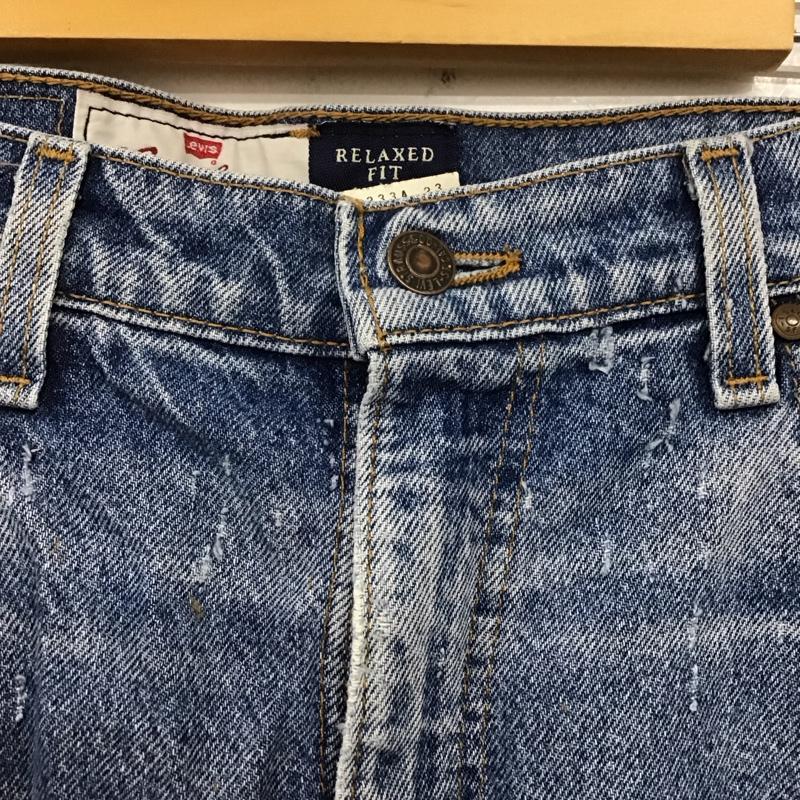リーバイス Levi s パンツ デニム、ジーンズ デニムパンツ スリムパンツ ストレートパンツ カジュアルパンツ 36 無地 インディゴ / インディゴ /  メンズ USED 古着 中古 10109566