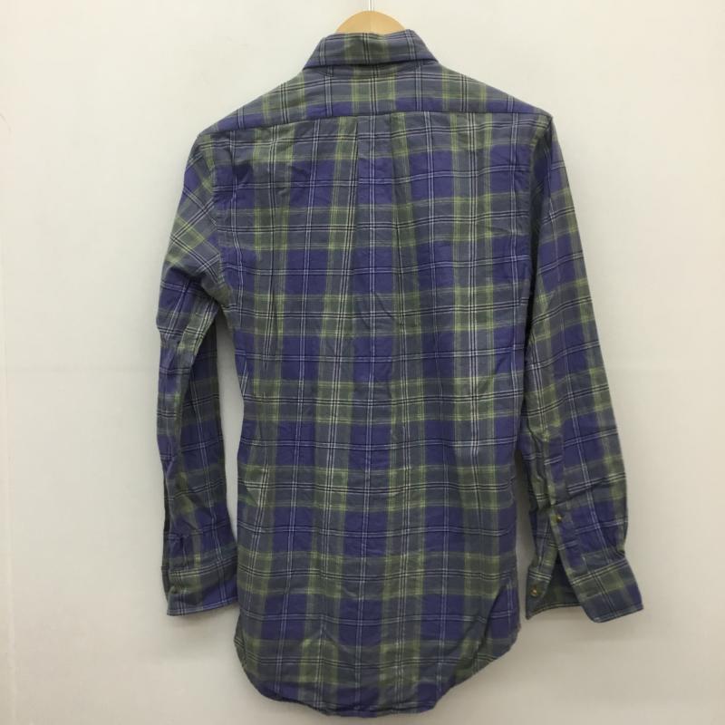 ブルックスブラザーズ BROOKS BROTHERS シャツ、ブラウス 長袖 ネルシャツ XS チェック 青 / ブルー / X 緑 / グリーン / X 黄 / イエロー / X 黒 / ブラック /  メンズ USED 古着 中古 10130237