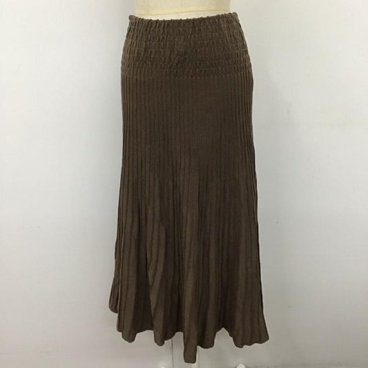 ミラオーウェン Mila Owen スカート ロングスカート 09wn0195130 0 無地 茶 / ブラウン /  レディース USED 古着 中古 10121540