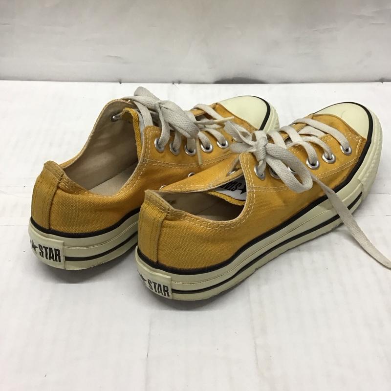 コンバース CONVERSE スニーカー スニーカー 23.5cm 6X 05 11 02 1R449 ローカット 23.5cm 23.5cm ロゴ、文字 黄 / イエロー / X オフホワイト / オフホワイト /  レディース USED 古着 中古 10118777