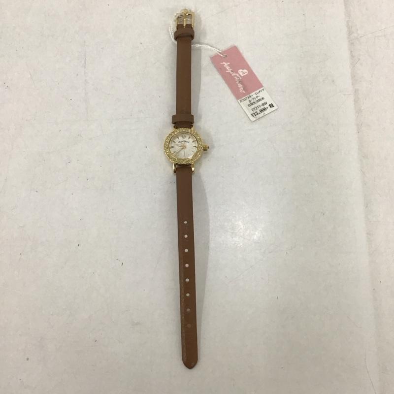 エンジェルハート ANGEL HEART 腕時計 アナログ（クォーツ式） ET21 レザーベルト ロゴ、文字 茶 / ブラウン /  レディース USED 古着 中古 10135216