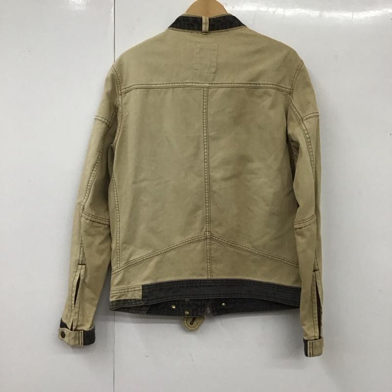 古着 USED ジャケット、上着 ジャンパー、ブルゾン ジップアップジャケット ジャンパー ジャケット カジュアルジャケット アウター L 無地 ベージュ / ベージュ /  メンズ USED 古着 中古 10108692