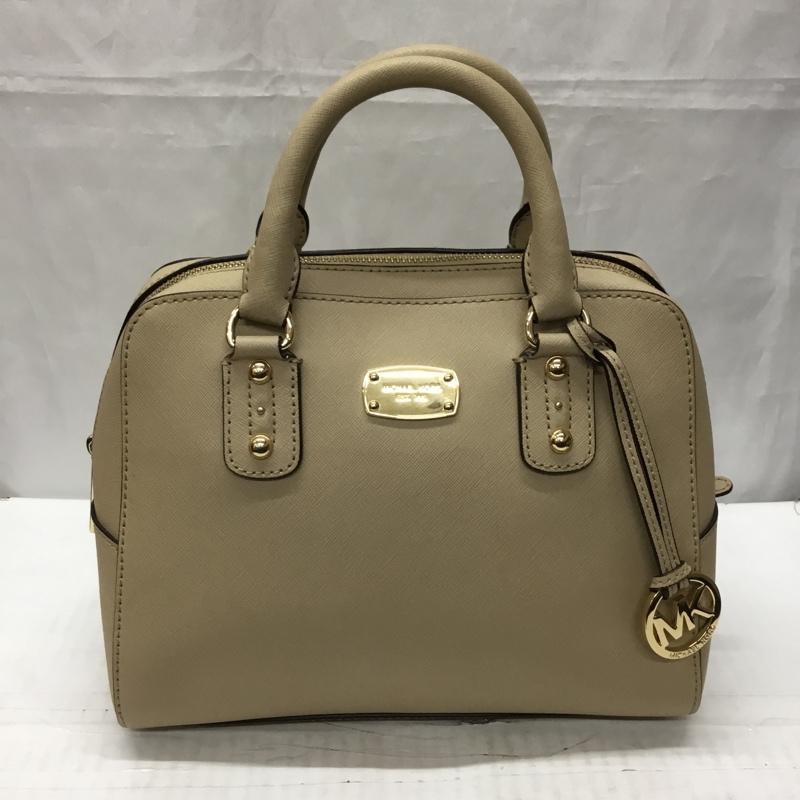 マイケルコース MICHAEL KORS ハンドバッグ ハンドバッグ 35S7GD251L 2WAY ショルダー ロゴ、文字 ベージュ / ベージュ / X 金 / ゴールド /  レディース USED 古着 中古 10106300