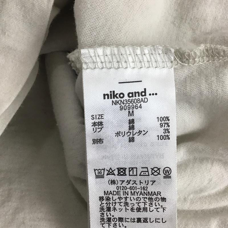 ニコアンド niko and... パーカー 長袖 長袖パーカー プルオーバーパーカー スウェット M ロゴ、文字 灰 / グレー /  レディース USED 古着 中古 10145078