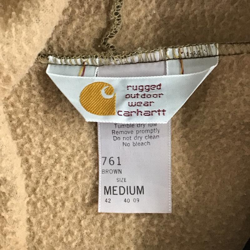 カーハート Carhartt パーカー 長袖 長袖パーカー フード付きパーカー スウェット トレーナー M 無地 茶 / ブラウン /  メンズ USED 古着 中古 10121461