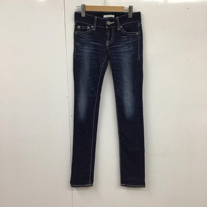 マウジー MOUSSY パンツ デニム、ジーンズ 0109ac12-1500-2 NYLONfitStraightSlim デニムパンツ ストレッチパンツ 無地 インディゴ / インディゴ /  レディース USED 古着 中古 10119051