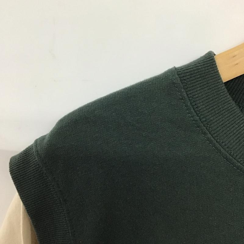 サマンサモスモス Samansa Mos2 Tシャツ 半袖 FREE ロゴ、文字 ベージュ / ベージュ / X 緑 / グリーン /  レディース USED 古着 中古 10133864