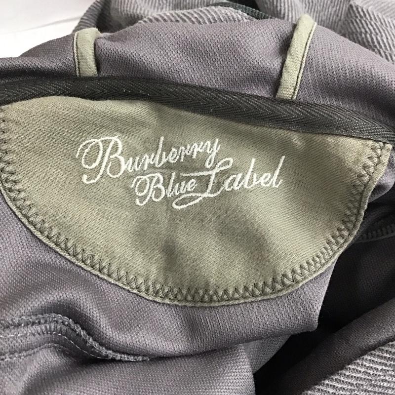 バーバリーブルーレーベル BURBERRY BLUE LABEL パーカー 長袖 FA518-162-07 フルジップ 38 ワンポイント 灰 / グレー /  レディース USED 古着 中古 10115478