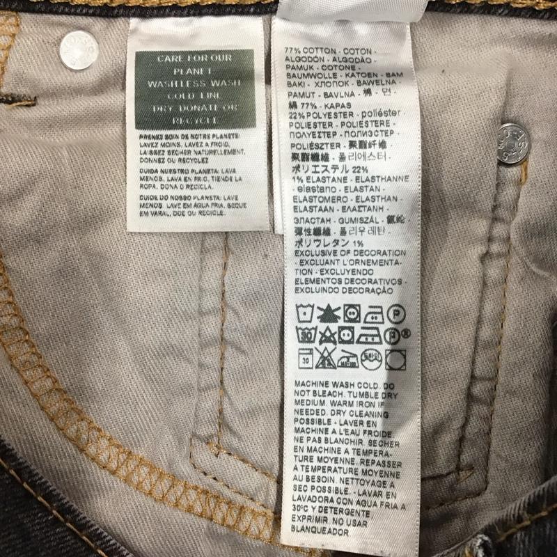 リーバイストラウスアンドコー Levi Strauss & co. パンツ デニム、ジーンズ デニムパンツ スリムパンツ ストレッチパンツ ジーンズ 28インチ 無地 黒 / ブラック /  メンズ USED 古着 中古 10117445