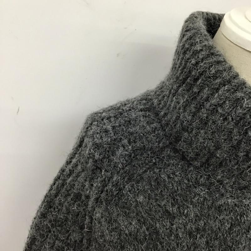 ザラ ZARA ニット、セーター 長袖 9598 165 802 タートルネック L 無地 ダークグレー / ダークグレー /  レディース USED 古着 中古 10119620