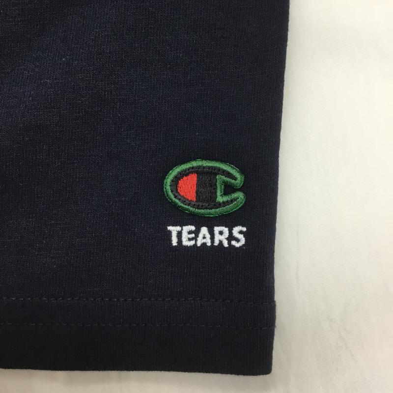 チャンピオン Champion Tシャツ 半袖 DENIM TEARS デニムティアーズ L プリント 紺 / ネイビー /  メンズ USED 古着 中古 10108091