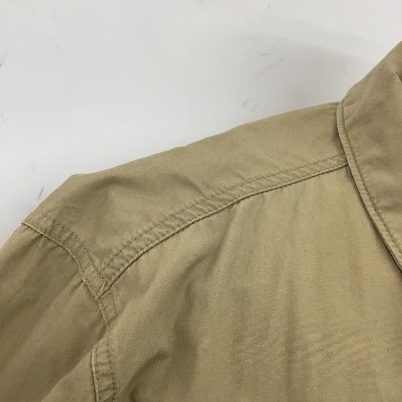 アヴィレックス AVIREX シャツ、ブラウス 半袖 L 無地 ベージュ / ベージュ /  メンズ USED 古着 中古 10105997