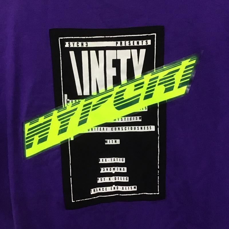 ディーゼル DIESEL Tシャツ 半袖 半袖カットソー プリントTシャツ クルーネックカットソー S ロゴ、文字 紫 / パープル /  メンズ USED 古着 中古 10146455