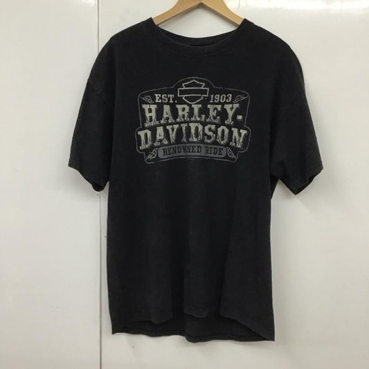 ハーレーダビッドソン Harley-Davidson Tシャツ 半袖 プリント 黒 / ブラック /  メンズ USED 古着 中古 10129994
