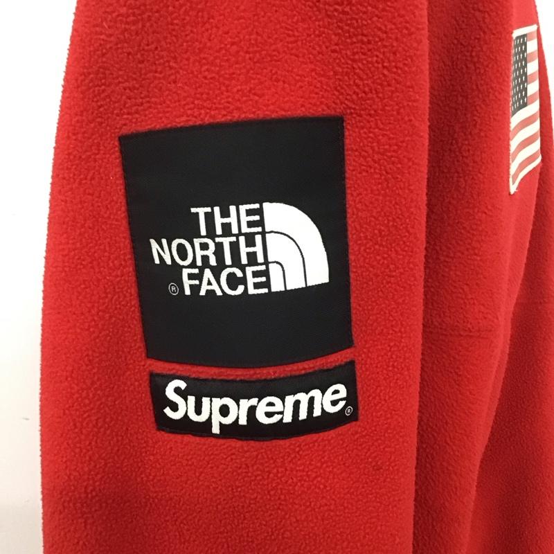 シュプリーム Supreme ジャケット、上着 ジャンパー、ブルゾン nf0a37os 17SS TRANSANTARCTICA フリースジャケット THENORTHFACE コラボ XL ロゴ、文字 赤 / レッド /  メンズ USED 古着 中古 10106324