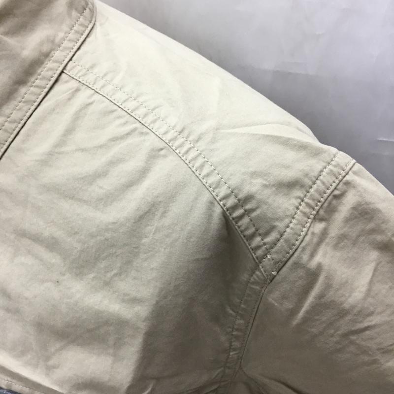 エディーバウアー Eddie Bauer シャツ、ブラウス 半袖 タグ付き ミリタリーシャツ S 無地 ベージュ / ベージュ /  メンズ USED 古着 中古 10112868