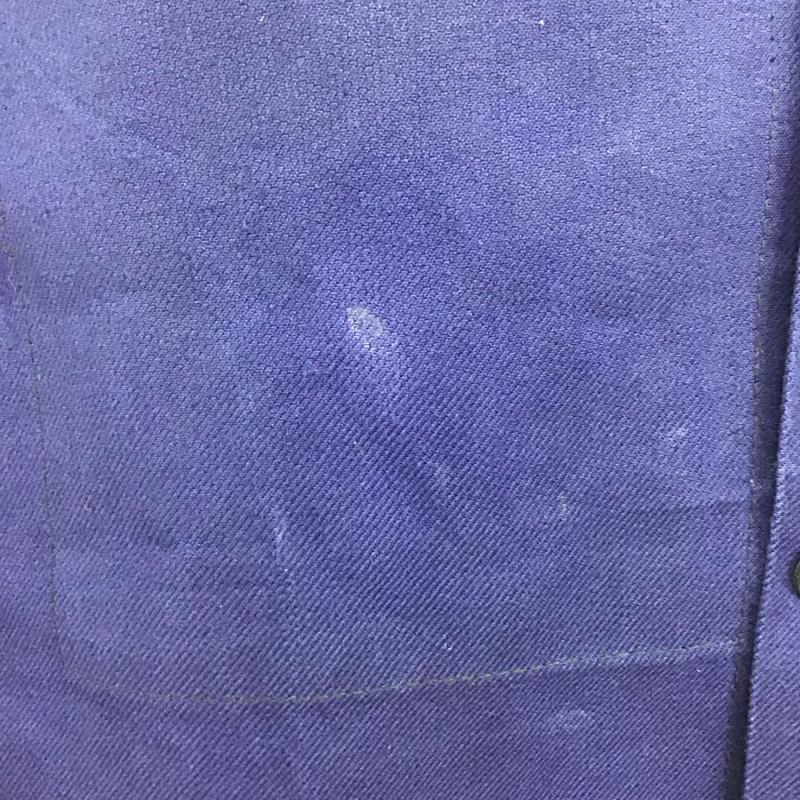 マコバ MACOBER ジャケット、上着 ジャケット、ブレザー ユーロワーク フランス製 コットン シャツジャケット 46 無地 紺 / ネイビー /  メンズ USED 古着 中古 10120205