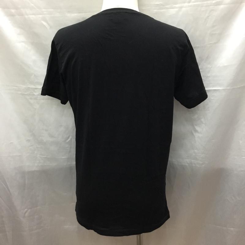 ディーゼル DIESEL Tシャツ 半袖 半袖カットソー プリントTシャツ クルーネックカットソー M ロゴ、文字 黒 / ブラック /  メンズ USED 古着 中古 10118716