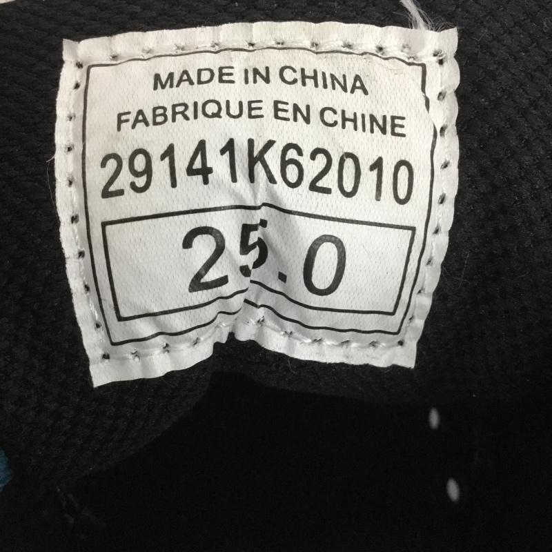 ヴィジョン ストリート ウェア VISION STREET WEAR スニーカー スニーカー 29141K62010 EHYPHEN ハイカット 蜘蛛の巣 25cm 25.0cm 総柄 黒 / ブラック /  レディース USED 古着 中古 10140036