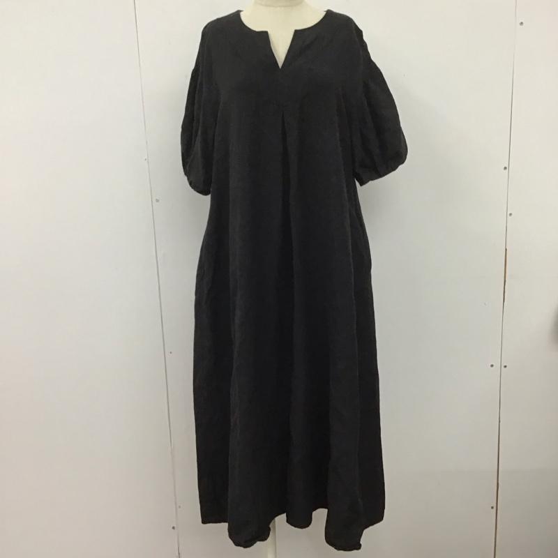 シンプリシテェ Simplicite ワンピース ロングスカート リネンワンピース 無地 黒 / ブラック /  レディース USED 古着 中古 10107338
